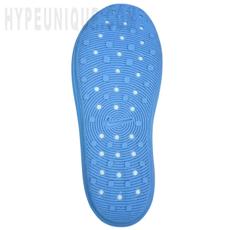 the blue outsole