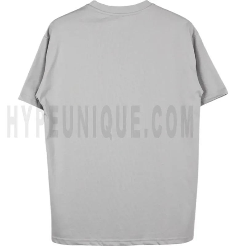 The back of the gray clothes