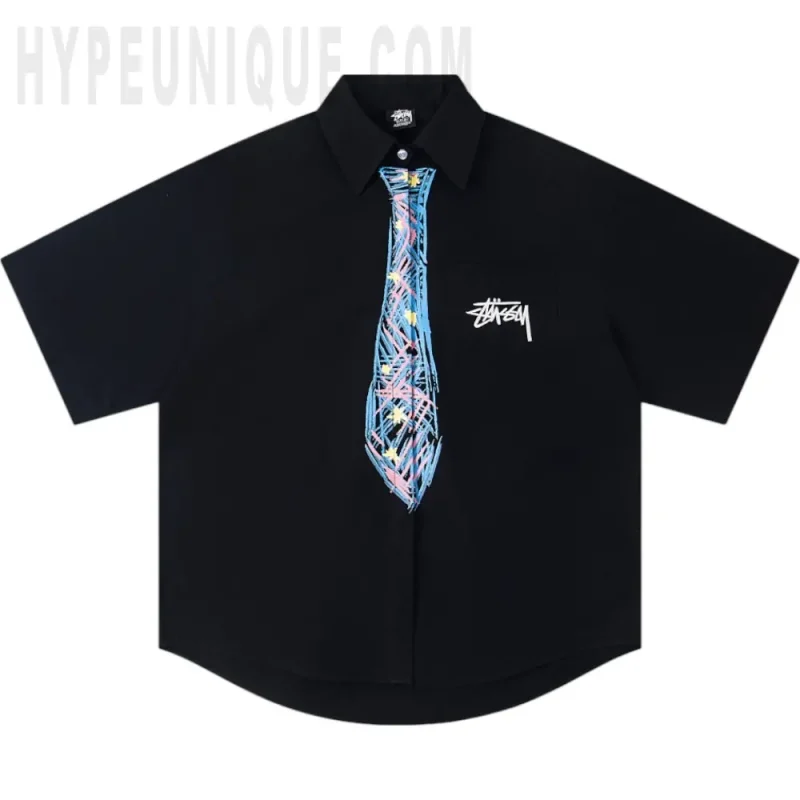 Stussy Graffiti Tie Illusion Shirt