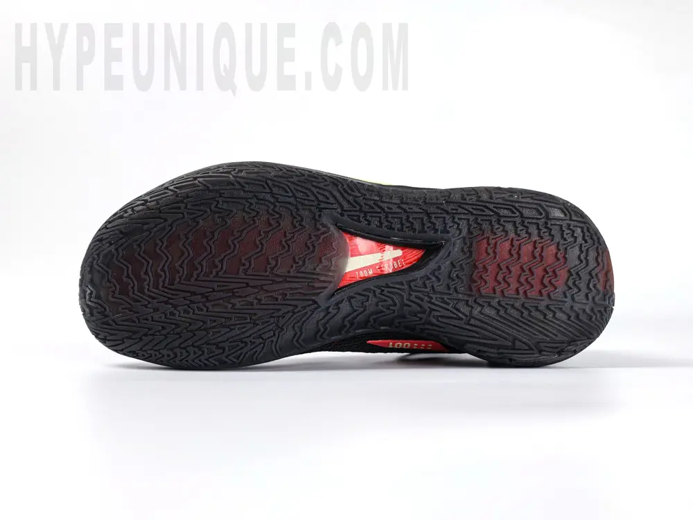 the black outsole