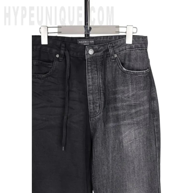 The front of the jeans
