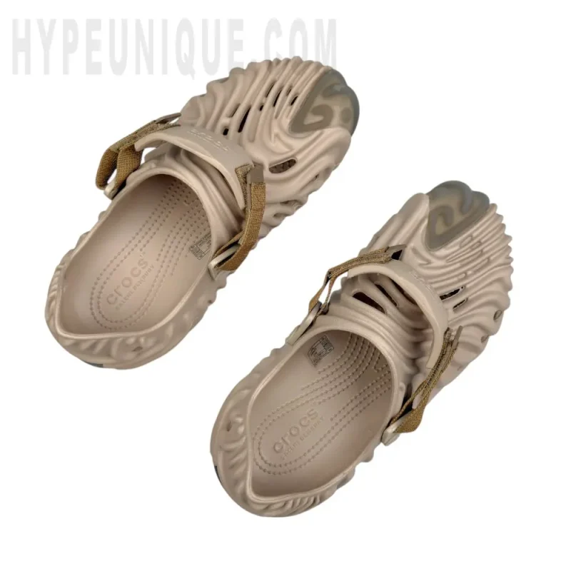 A pair of the khaki shoes