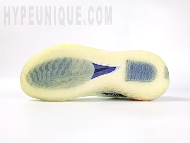 the yellow outsole