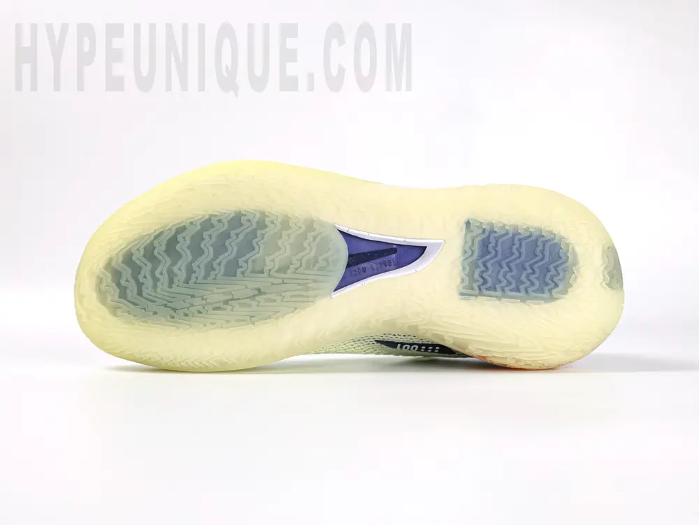 the yellow outsole