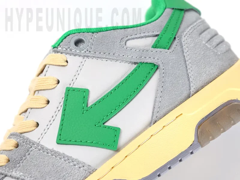 the green off white logo