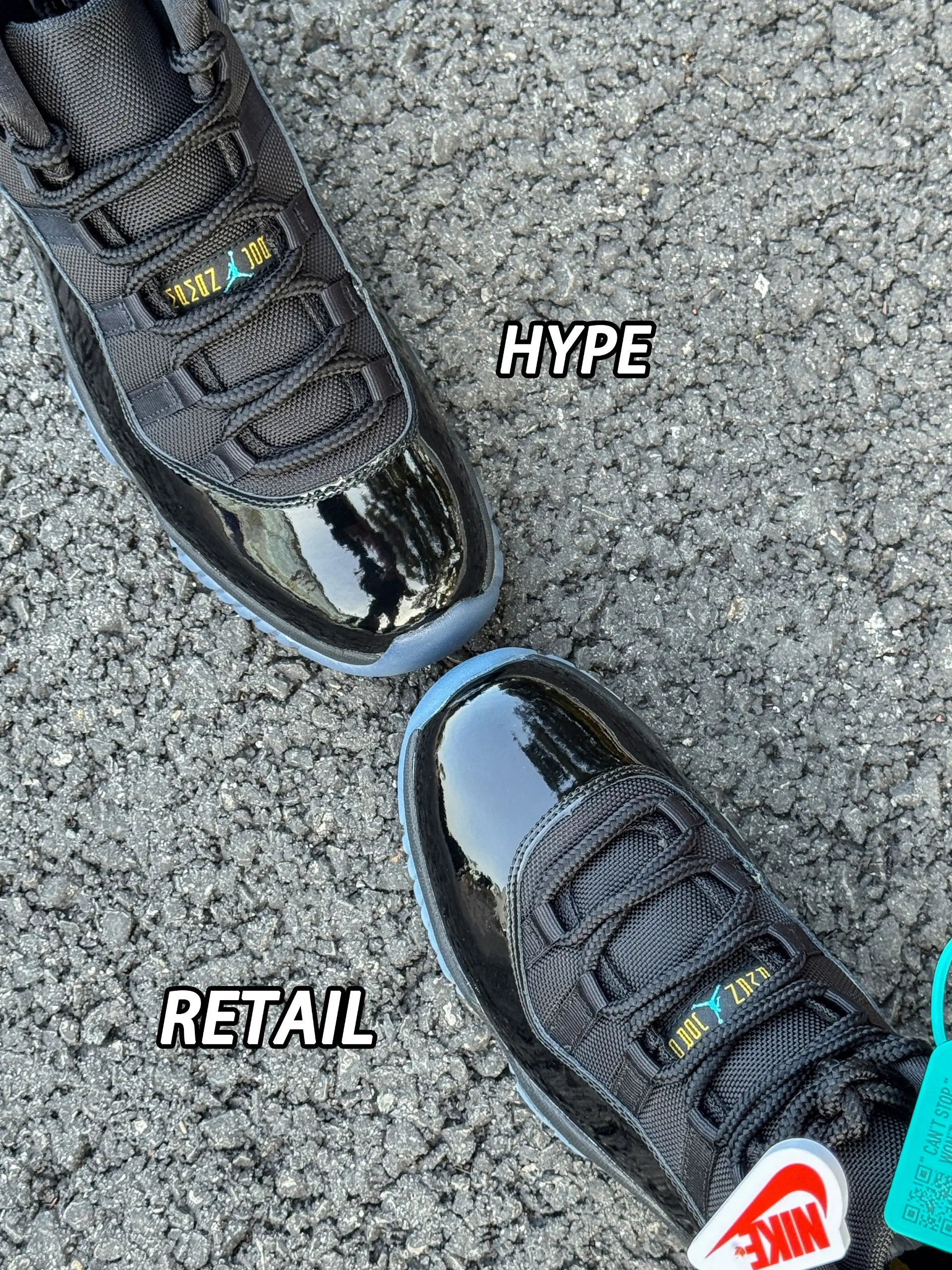 Toe comparison