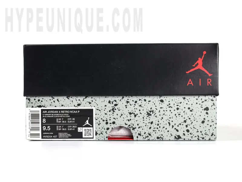 the jordan 4 shoe box