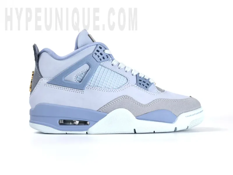 the light blue shoe