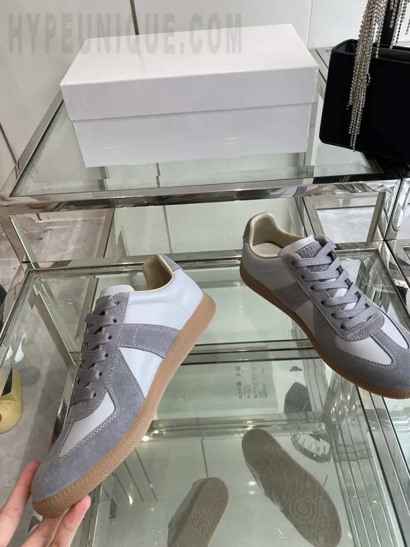 The side of the shoes