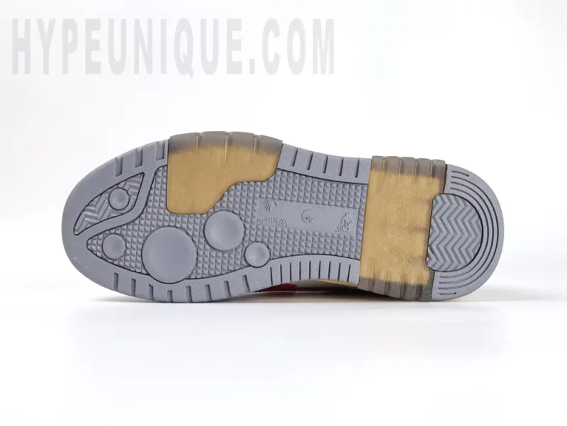 the grey outsole