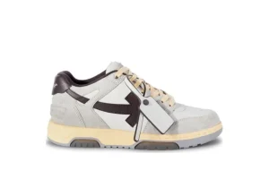 OFF WHITE Out Of Office Ooo Low Tops Light Grey Anthracite
