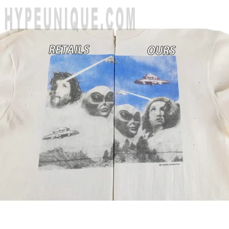 Printed graphic on the front of the garment