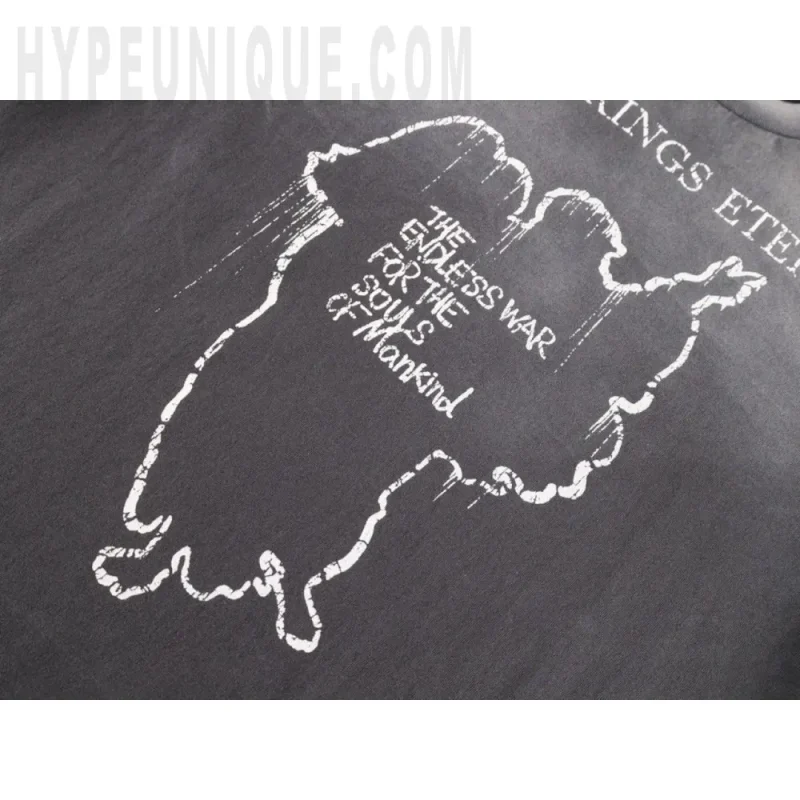 Printed graphic on the front of the garment