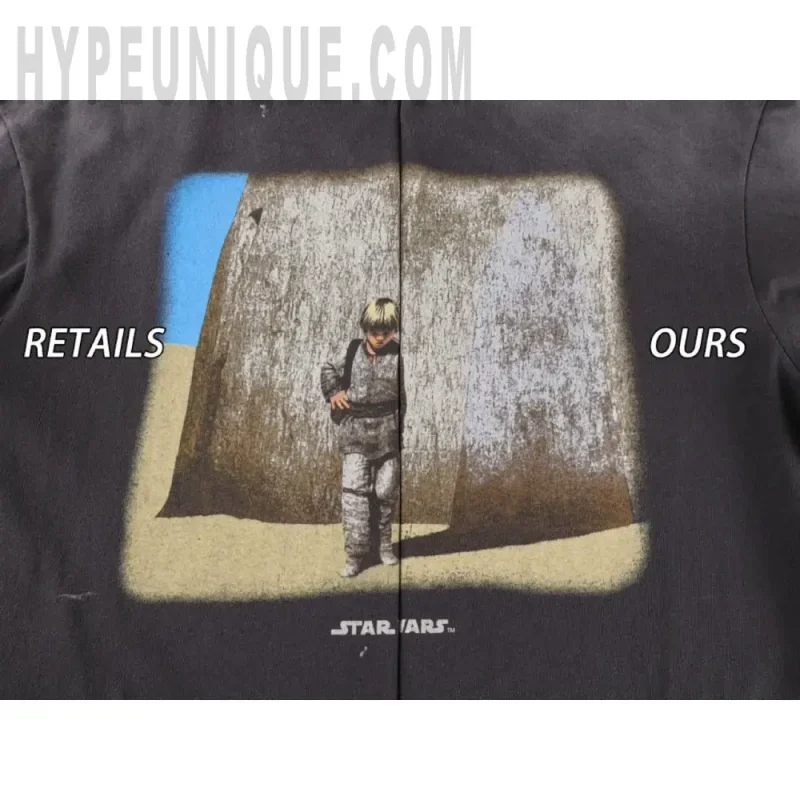 Printed graphic on the front of the garment