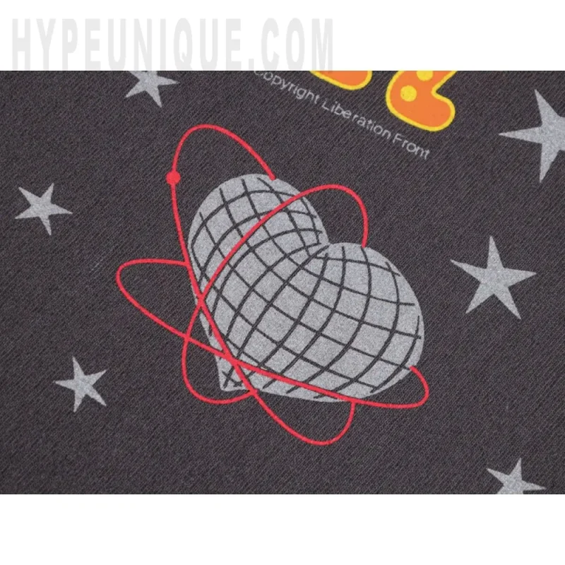 Printed graphic on the front of the garment