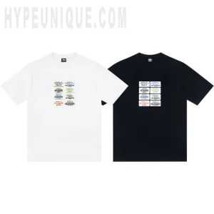 Stussy Barcode Stamp Graphic T-Shirt