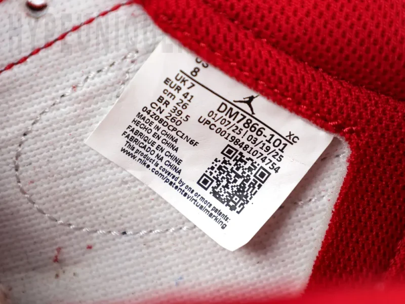 the brand size label