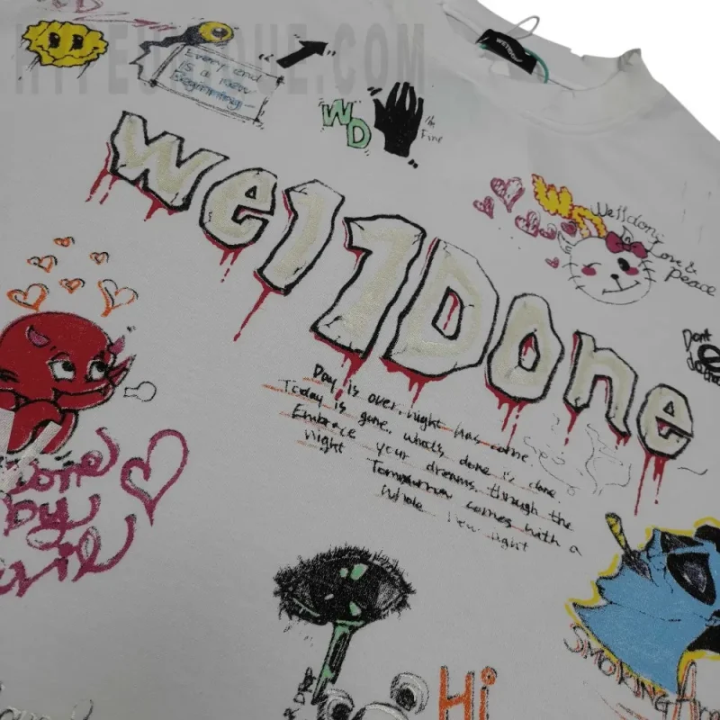 Printed graphic on the front of the garment