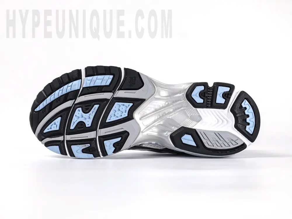 the black and bue outsole