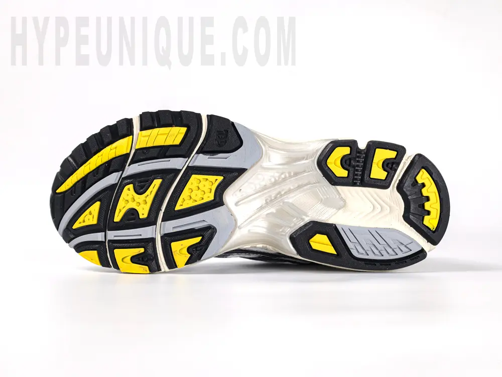 Black and yellow outsole