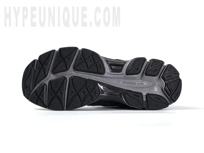 Close-up of black athletic shoe