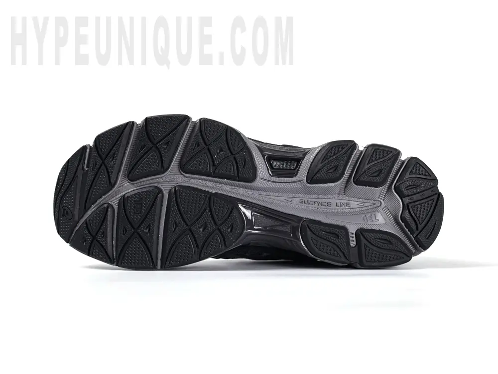 Close-up of black athletic shoe