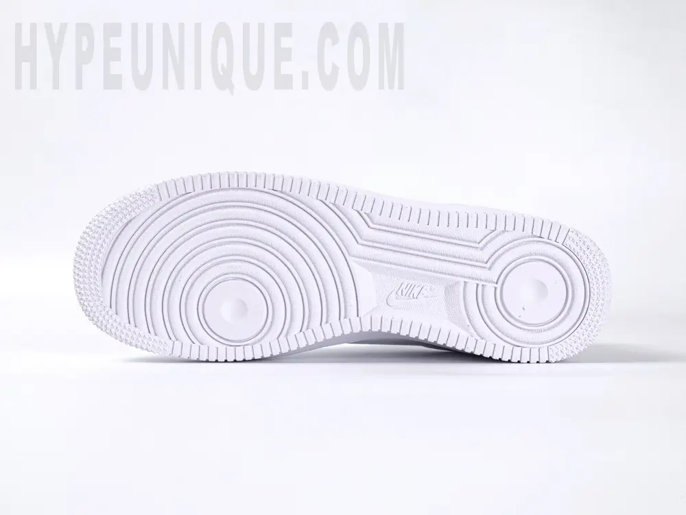 the white outsole