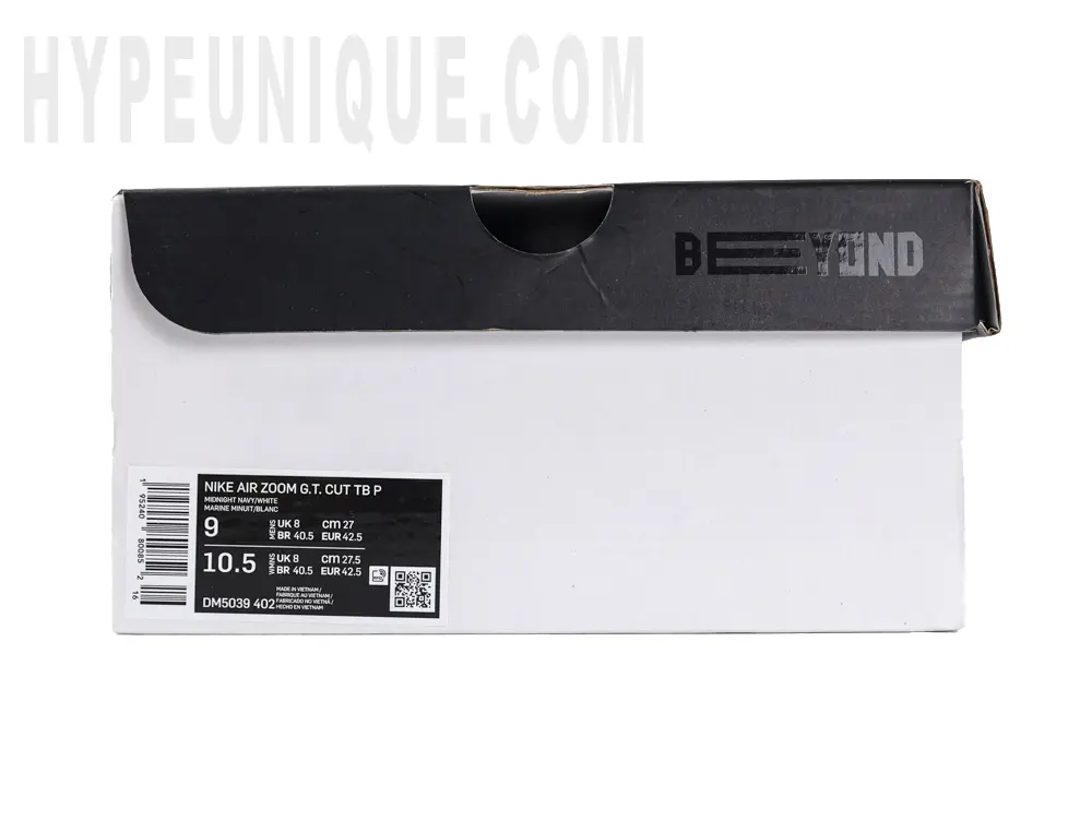 the black and white shoe box