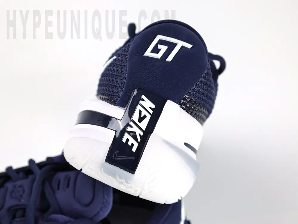 the GT heels. the GT logo on the heels