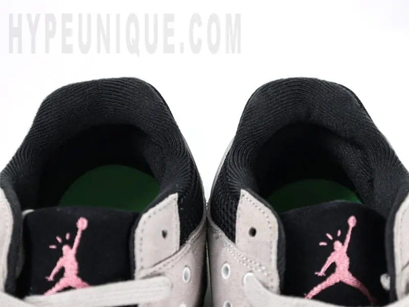 the shoe mouth and tongue