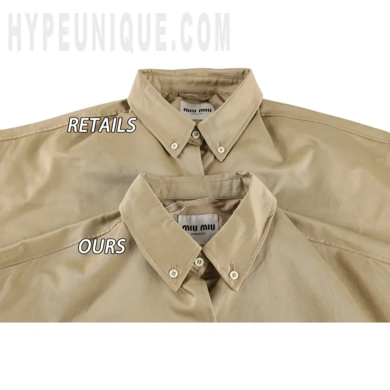 Close-up of the collar detail