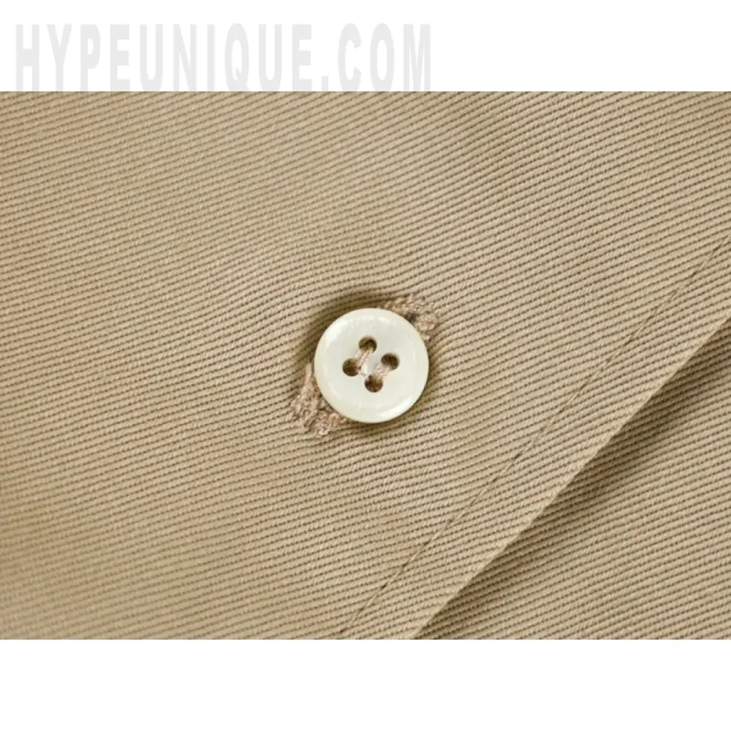 Close-up of clothes button details