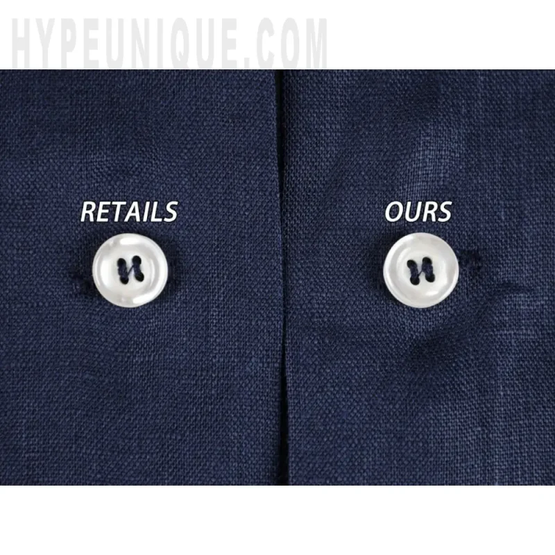 Close-up of clothing button details
