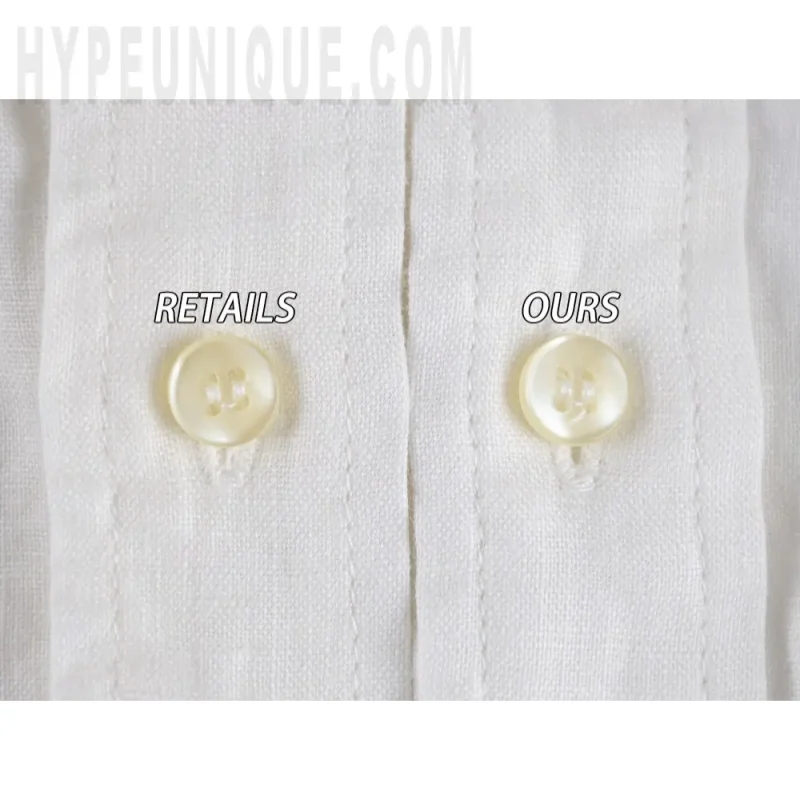 Close-up of clothes button details