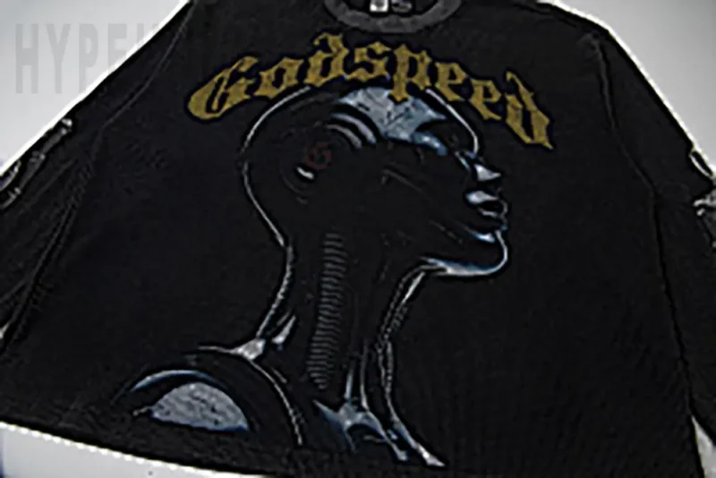 Printed graphic on the front of the clothes