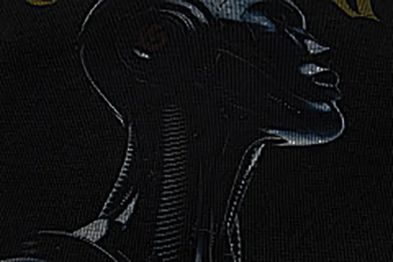 Printed graphic on the front of the clothes