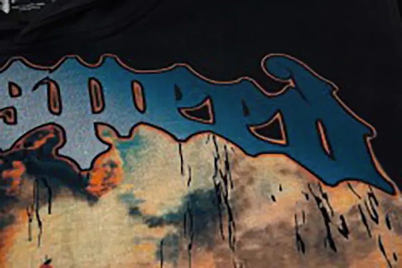 Printed graphic on the front of the clothes