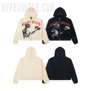 Godspeed Skeleton Embrace Zip-Up Hoodie