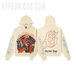 Godspeed Skeleton Graphic Beige Hoodie