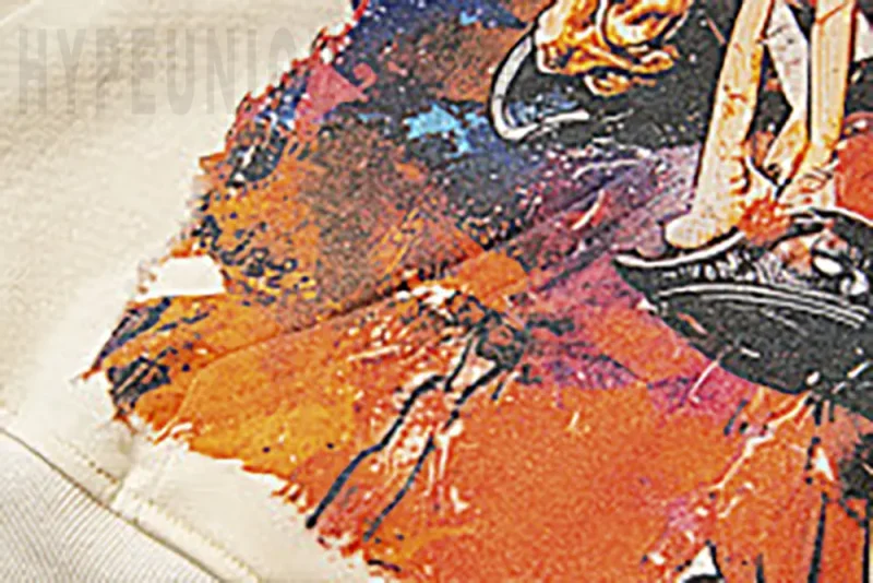 Printed graphic on the front of the clothes