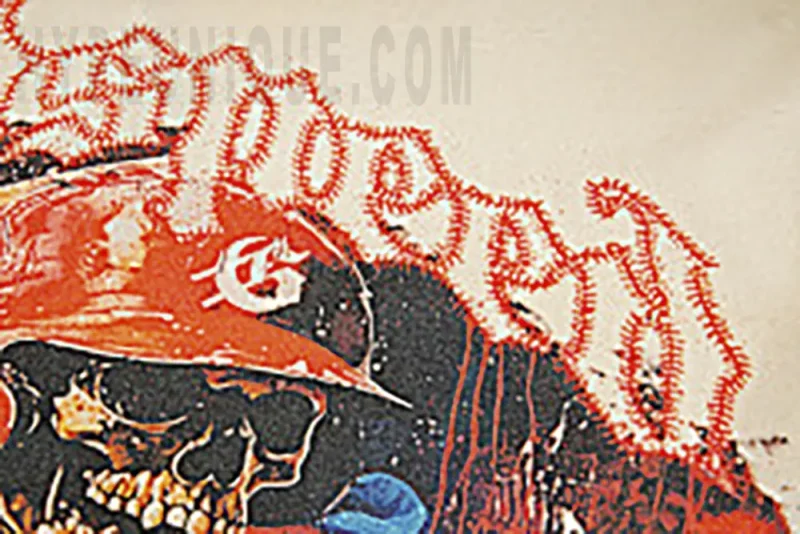 Printed graphic on the front of the clothes