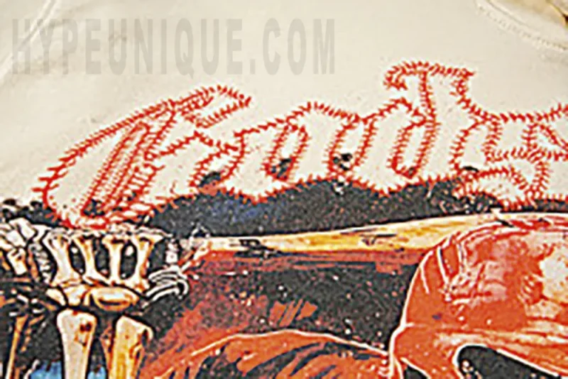 Printed graphic on the front of the clothes