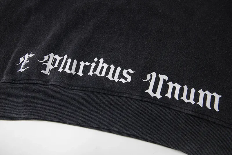 Printed graphic on the front of the clothes
