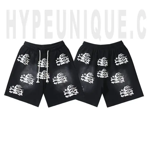 Hellstar All-Over Flame Face Shorts