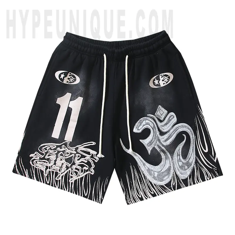 Hellstar Flame Edge Graphic Shorts