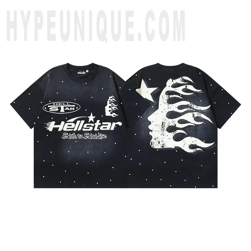 Hellstar Flame Face Graphic T-Shirt
