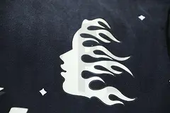 Printed graphic on the front of the clothes