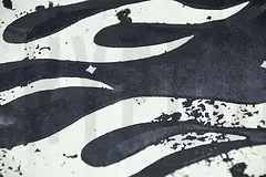 Printed graphic on the back of the clothes
