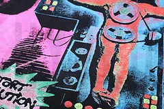 Printed graphic on the front of the clothes