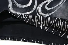 Printed graphic on the front of the clothes